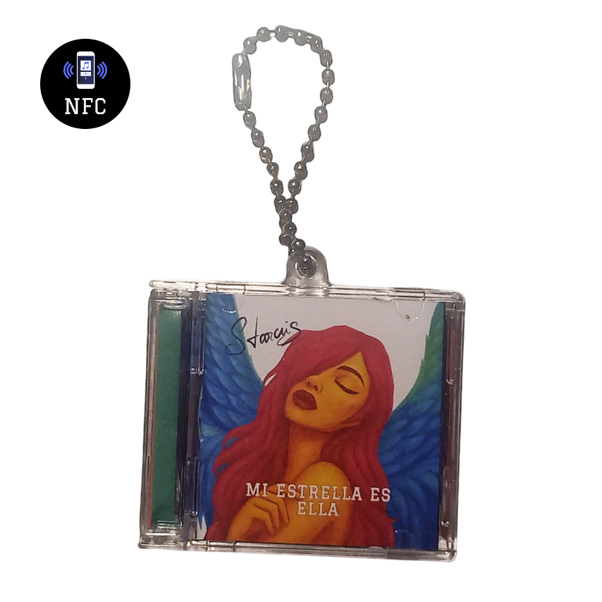 Mini CD Llavero con NFC – “Mi estrella es ella” de Starcris